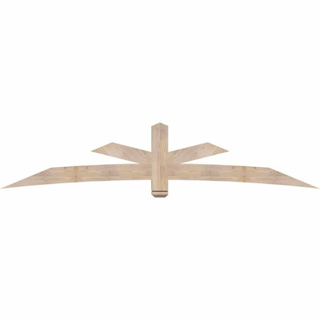Ekena Millwork Alberta Smooth Timber Gable Bracket, Douglas Fir, 108"W x 22"H x 5 1/2"D x 5 1/2"F, 5/12 Pitch GBW108X22X0606ALB00SDF